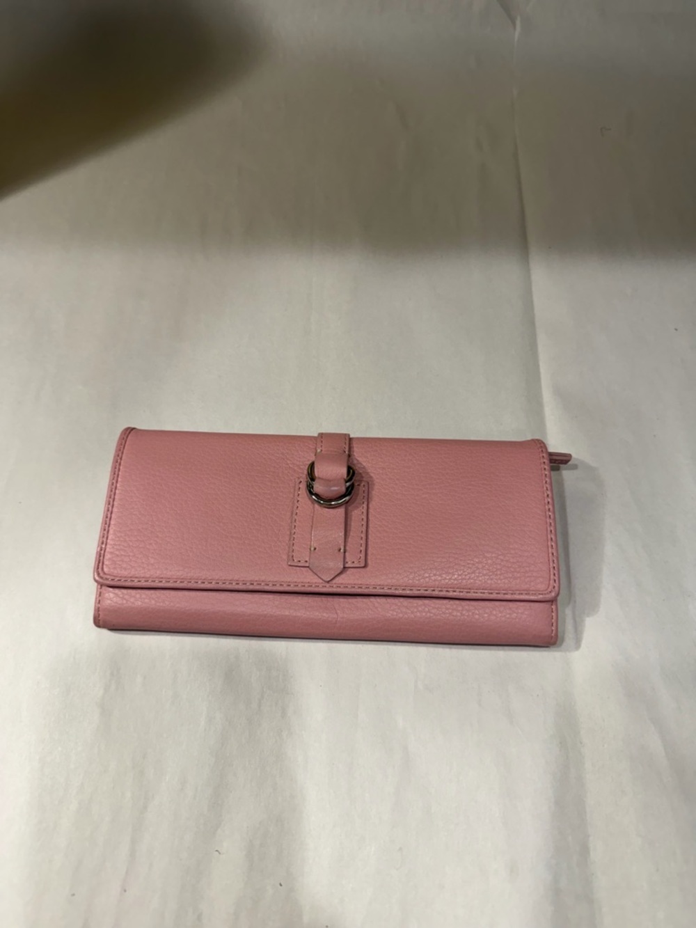 Loft Pink Leather Clutch Wallet